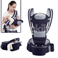 Canguru Ergonômico com Assento Hipseat até 25kg • Kangu