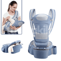 Canguru Ergonômico com Assento Hipseat até 25kg • Kangu
