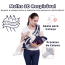 Canguru Ergonômico com Assento Hipseat até 25kg • Kangu