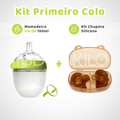 Kit Primeiro Colo • Mamadeira + Chupeta Silicone