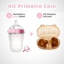 Kit Primeiro Colo • Mamadeira + Chupeta Silicone
