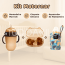 Kit Maternar • Mamadeira + Chupeta Silicone + Aquecedor Mamadeira