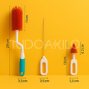 Escova de Mamadeira em Silicone • Kit 4 Peças