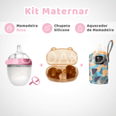 Kit Maternar • Mamadeira + Chupeta Silicone + Aquecedor Mamadeira