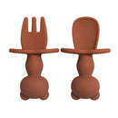 Kit Talheres Silicone Com Limitador