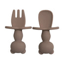 Kit Talheres Silicone Com Limitador